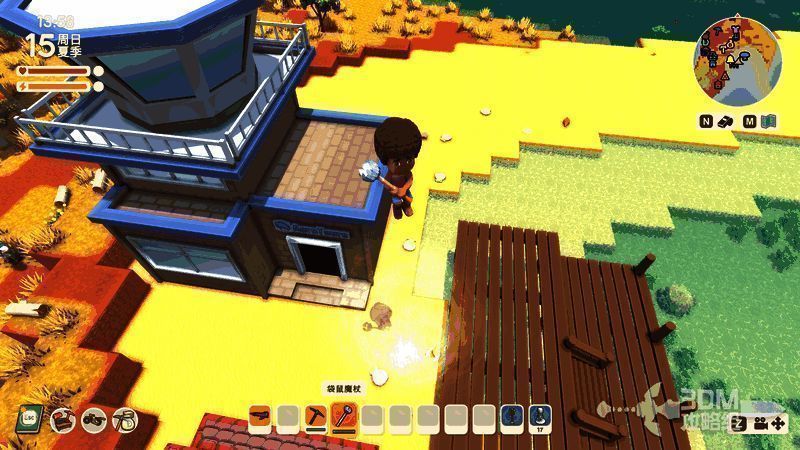 袋鼠魔杖使用瞬间，释放出旋风将角色带入空中