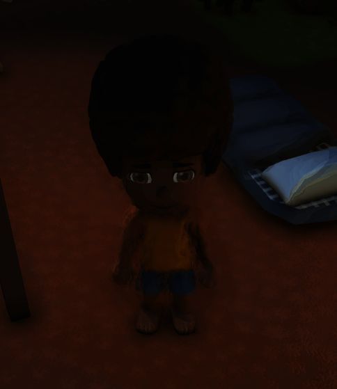 灼热瓶佩戴后的游戏场景截图，角色头顶冒热气特效