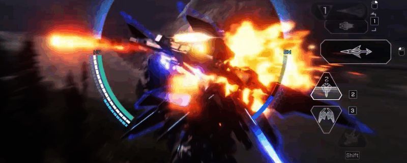 《解限机》玛什马克模式游戏画面，展示机甲战斗场景