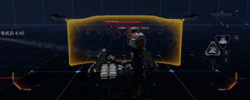 剑龙机甲战斗画面，巨型机械装甲手持重型武器，战场硝烟弥漫