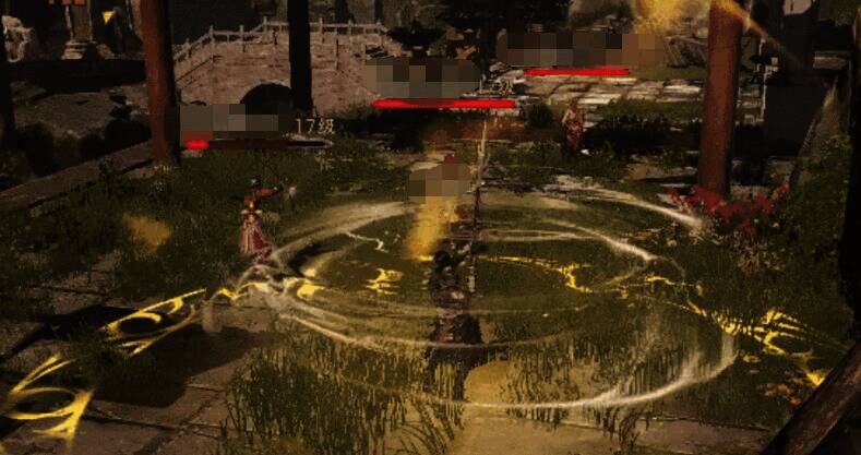 势力商店界面展示可兑换的枪械选项，背景为古风建筑风格