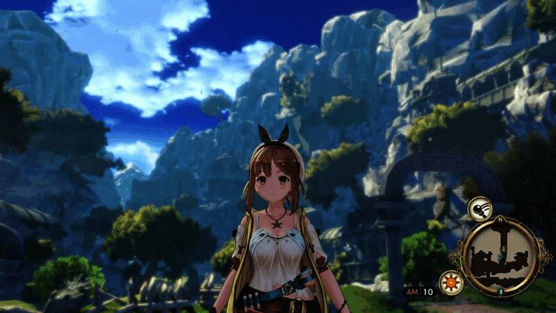 战斗画面展示，莱莎与伙伴使用实时系统展开激战