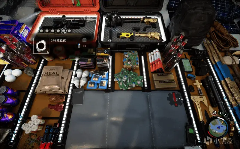 GPS定位仪安装在木棍上的界面展示