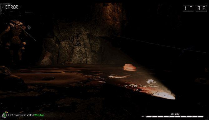 游戏内界面展示多个监控画面，每个画面呈现不同诡异场景