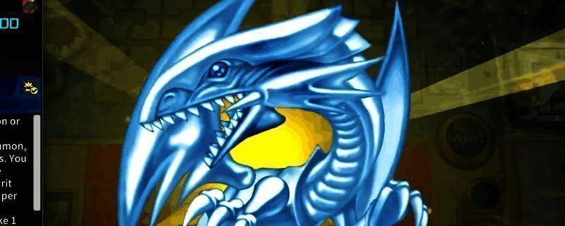 游戏王MD中精灵龙白龙卡组对战场面，展示青眼白龙与精灵龙协同作战的精彩画面