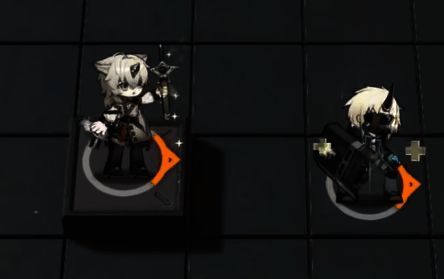 录武官与其他干员协同作战的整体画面，体现其支援作用