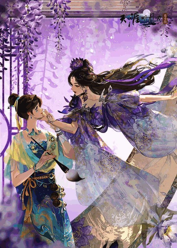 《天涯明月刀》手游外观展示 - 圣绣·画堂春