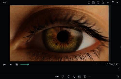 最终瞳孔转场效果预览图，展现流畅自然的视觉切换