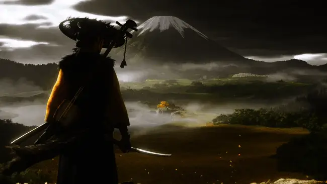 《羊蹄山之魂》State of Play直播画面，展示游戏世界观