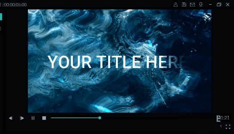 最终成品效果图，展示完整水波纹片头效果