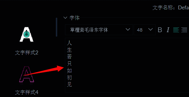 预览窗口显示已完成的竖排文字效果，排列整齐美观
