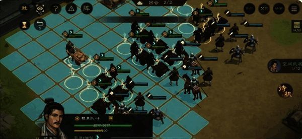 粮草运输任务画面，多个角色正搬运粮食物资穿越战场