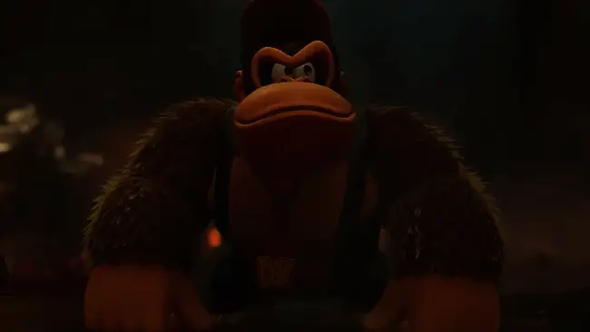 《咚奇刚：蕉力全开》游戏场景展示，角色在森林中奔跑跳跃