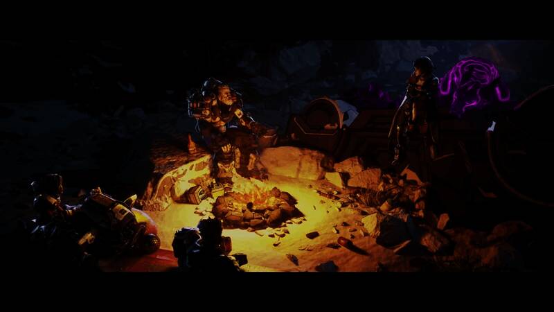 维克斯与敌人激烈交火，子弹与魔法交错飞舞