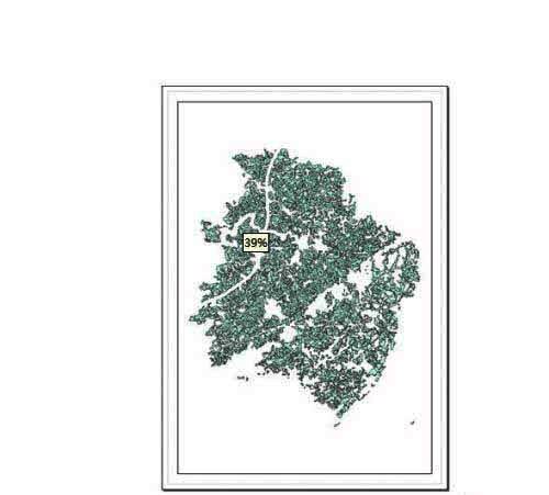 地图范围恢复正常显示的ArcGIS布局视图画面