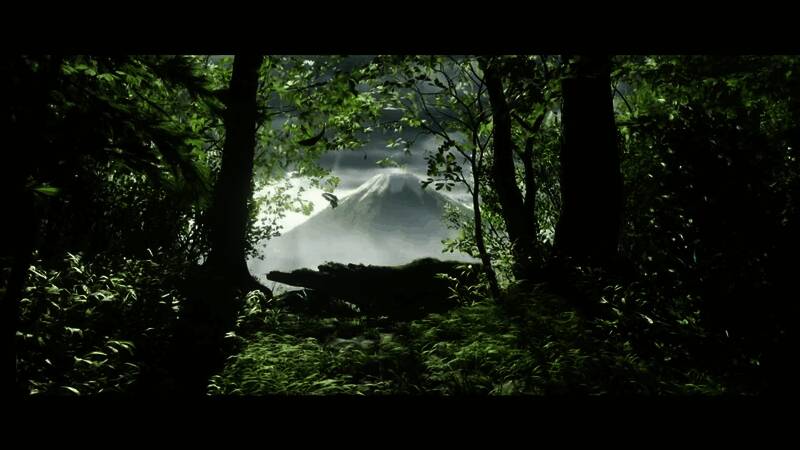 游戏中雪岭与花海交织的壮丽自然景观