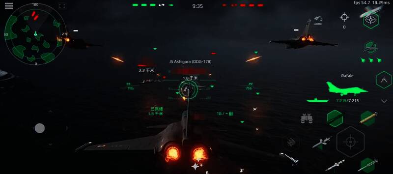 阵风M正在进行高空巡航，准备执行远程拦截任务