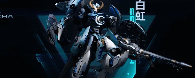 白虹机甲在游戏中使用技能干扰敌方识别系统的画面，背景为未来科技风格战场