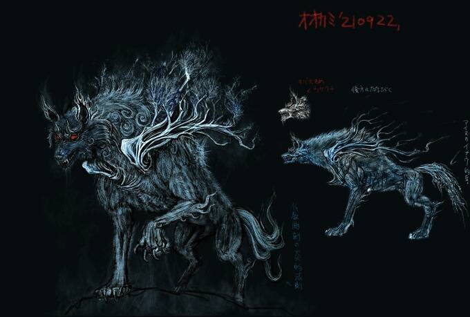 罗刹怪物设定图，展示其霸气姿态与冰冻特效