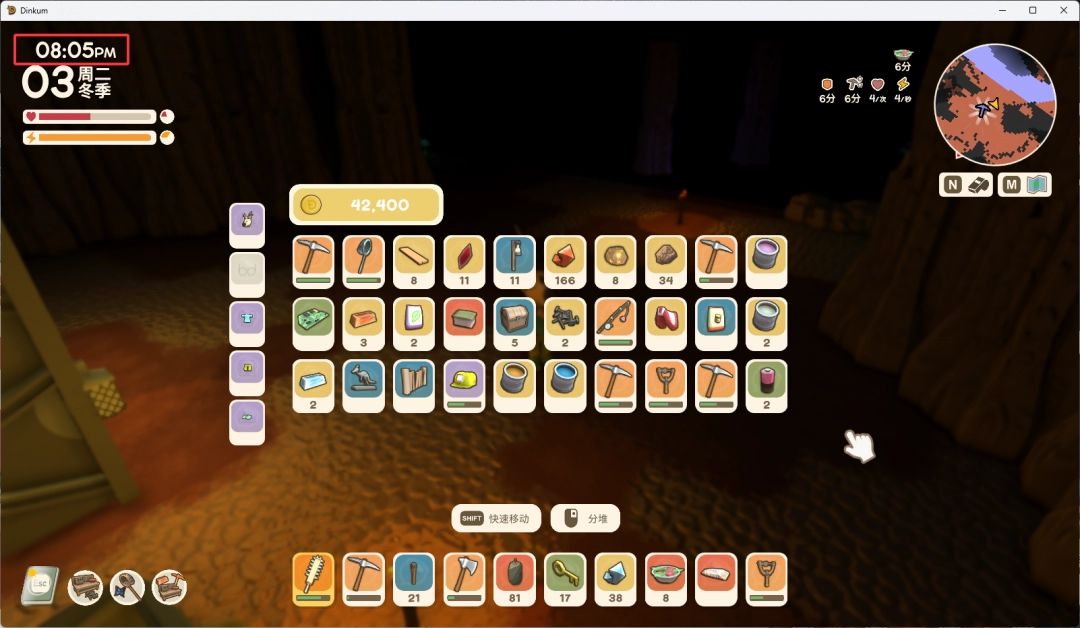 矿洞内出现绿色毒气雾气，角色加速奔跑逃离