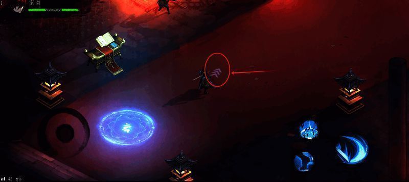 主城地图界面，NPC对话点被高亮标记，便于新手识别