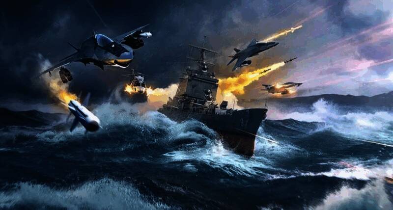 俄亥俄级潜艇模型展示图，线条硬朗，科技感十足