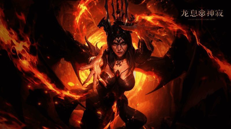 黑暗女士与其他角色互动场景，神情复杂，眼神中透露出矛盾情绪