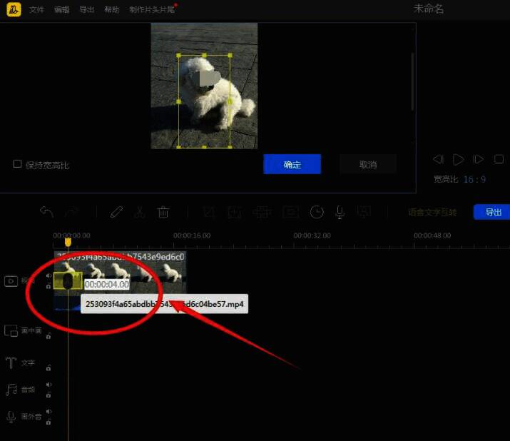 黄色方框在画面中清晰可见，用于标记缩放区域