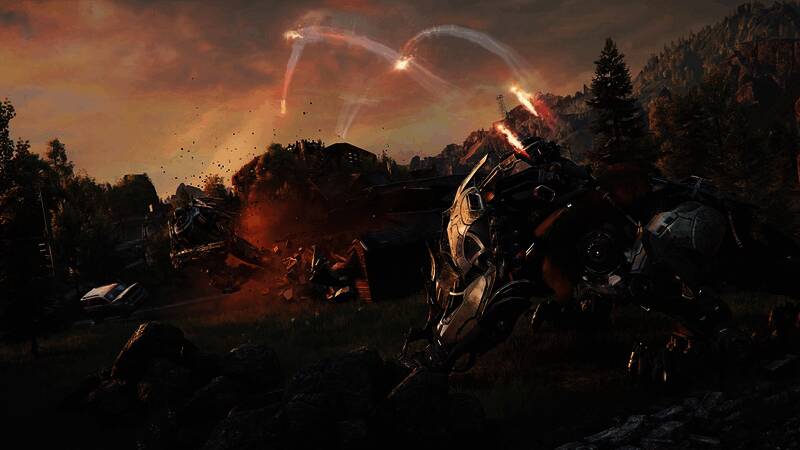 多人在线混战场景，战场规模宏大