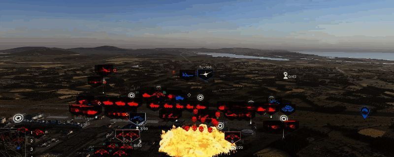 《断箭》游戏中展示高阻炸弹与低阻炸弹的投弹示意图，清晰呈现不同飞行高度下的投弹姿态