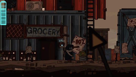 小机器人罗伯特在地下农场中耕种，周围散落着各种工具和植物