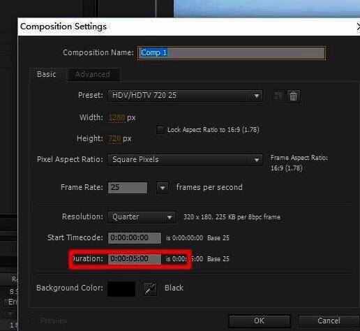Adobe After Effects时间轴显示不完整状态
