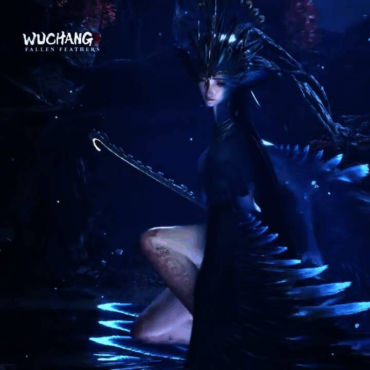 主角无常持刀对峙巨型Boss，战斗一触即发