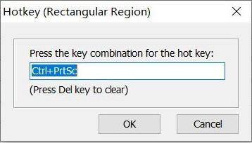 快捷键编辑框高亮显示，用户正在输入新的组合键