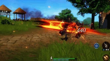 烈火苍狼武魂展示图，狼形火焰形态狂野十足