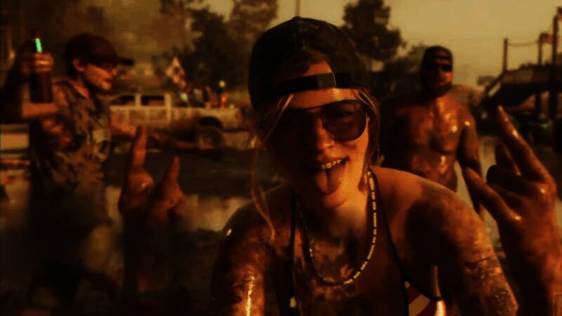 《GTA6》概念图展示多人在线战斗场景，玩家组队展开激烈对抗