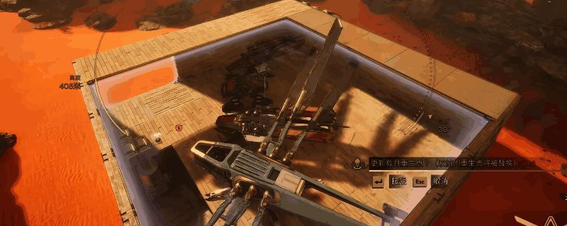 《沙丘：觉醒》游戏内实机画面，玩家操控角色驾驶摩托车穿越荒漠地带