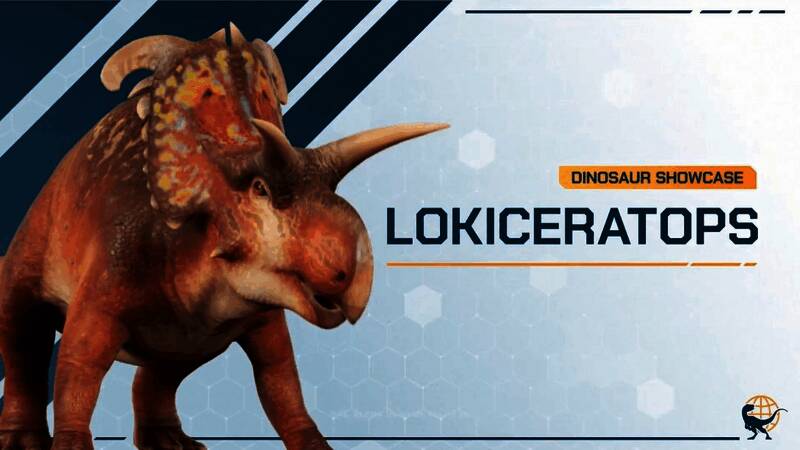 洛基角龙正面特写，展现其绚丽头饰与独特角状结构