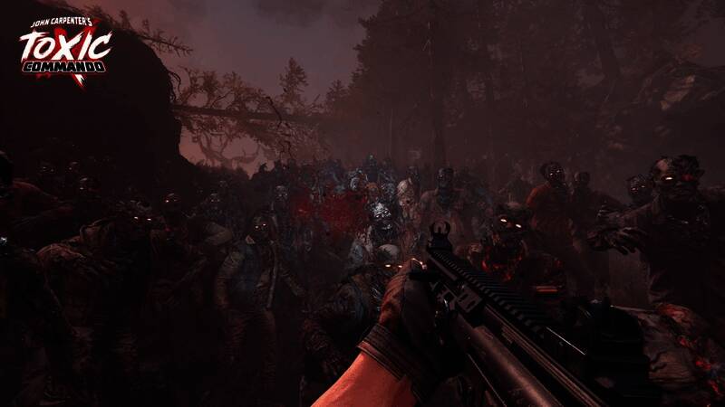 《毒气突击队》游戏主界面展示，背景为废土城市与变异怪物