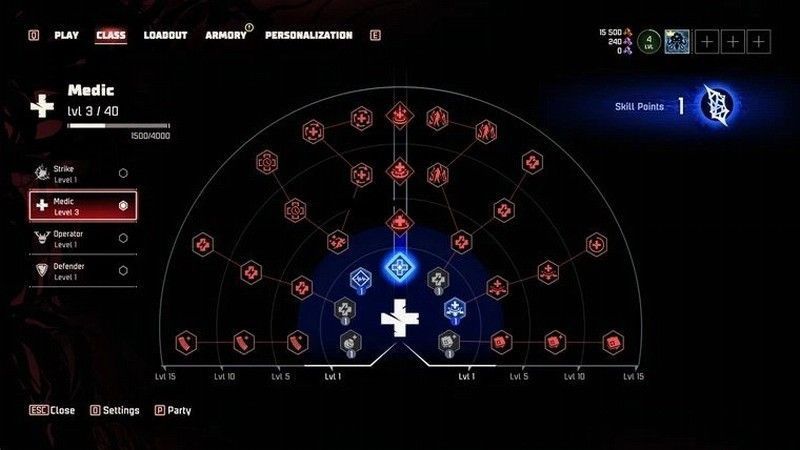 四人小队在雨中作战，地面水花飞溅，氛围紧张