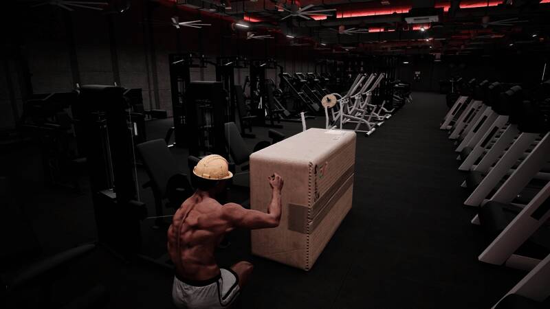 角色在厨房准备健康餐食，食材摆放整齐，展现科学饮食管理