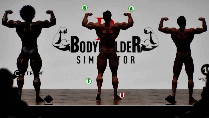 角色在虚拟镜子前观察自身变化，展现游戏的成长反馈机制