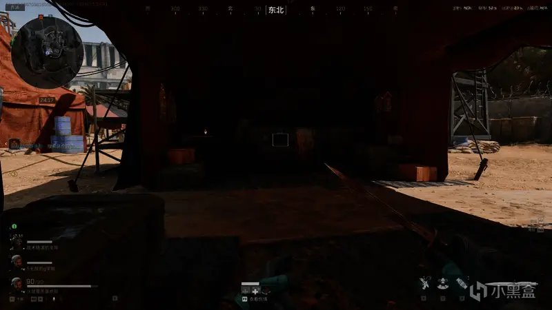 游客中心下方小型营地地图标注及实际场景截图