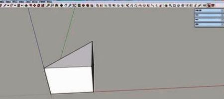 三角形被拉伸为三维模型的界面截图