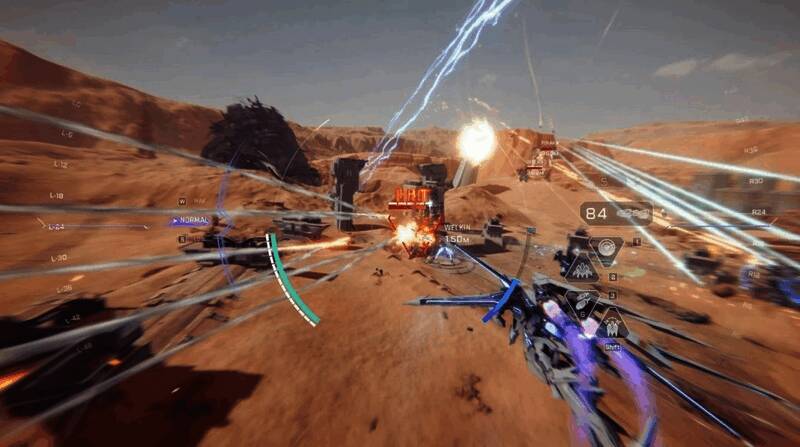 《解限机》角色设计图展示，机体细节精致，充满科技感