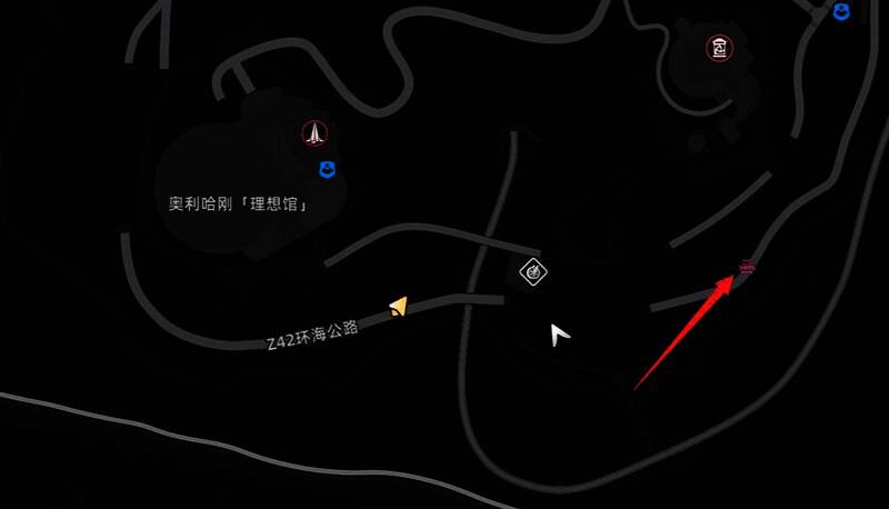 章鱼车行进路线示意图，标出关键拦截点