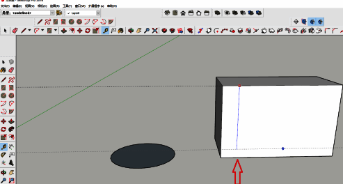 辅助线成功生成，界面中显示明确的参考线标记