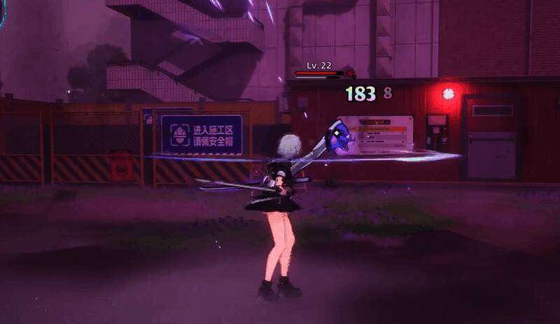 玩家绕柱移动，利用钢柱阻挡妖刀攻击