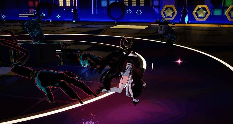 浔、零、薄荷三人组队，背景为光属性特效画面