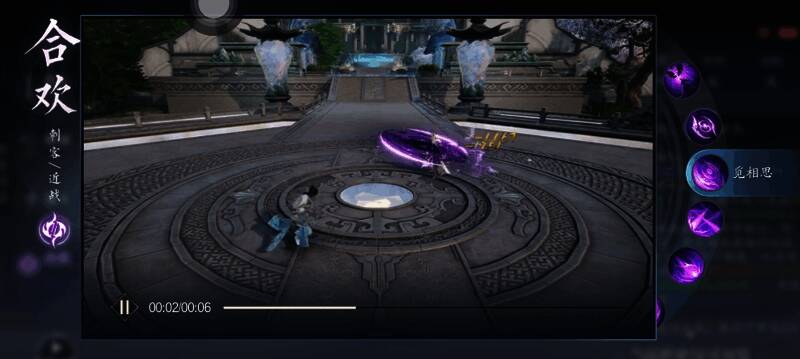 合欢技能百花缭乱动图，角色隐身穿梭于战场之中